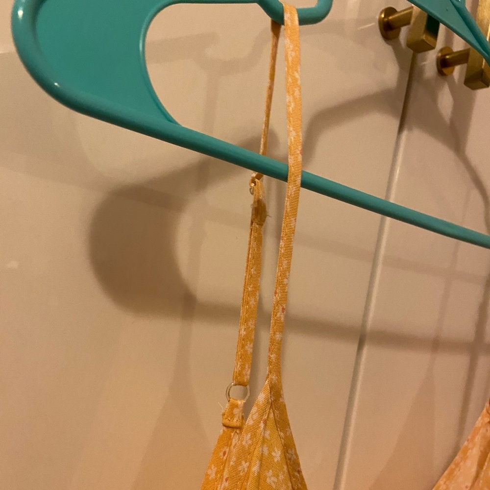 Yellow Ruffle Babydoll Dress - Picture 3 of 6